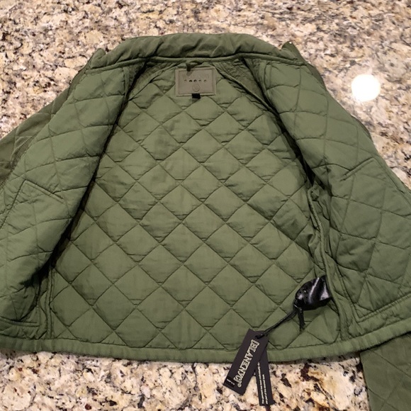 [BlankNyC} Cropped Olive Zip Front Jacket - Picture 10 of 14